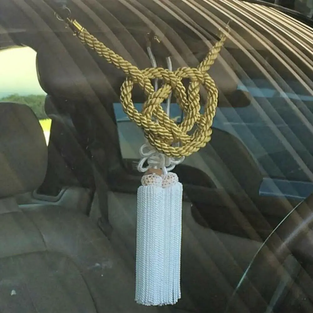 Vip Charm Junction Produce JDM Fusa White Kiku JP Knot Gold Kin Tsuna Rope