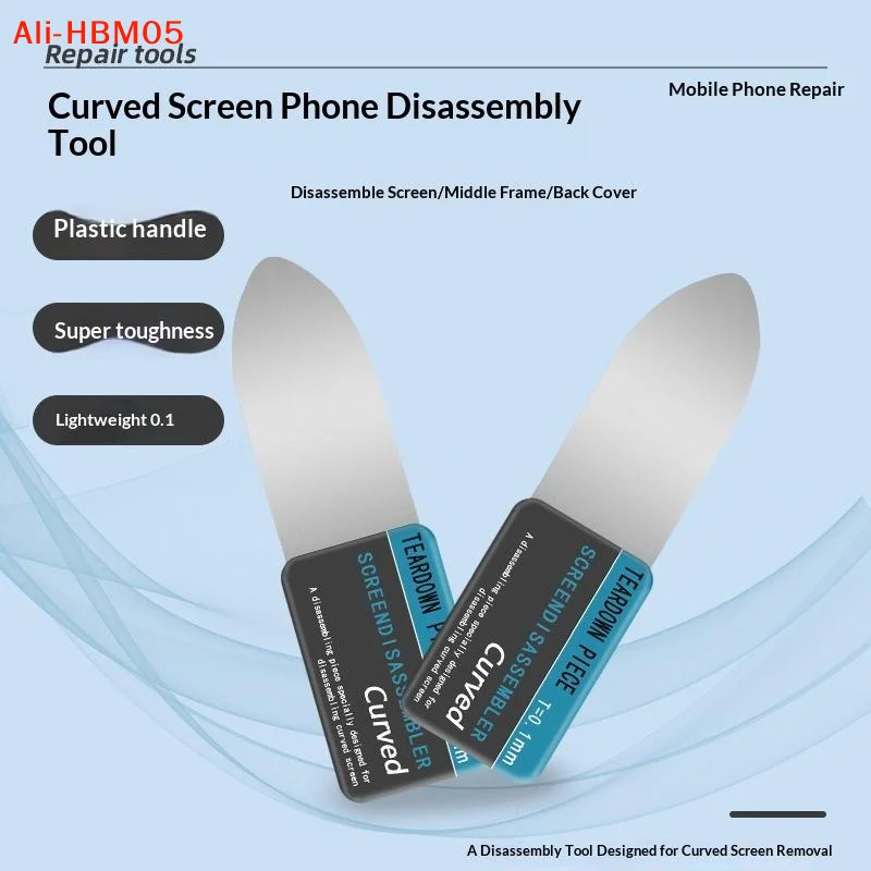 (HB05)5 In 1 Professional Stainless Steel Curved Screen Pry Tools For Phone Tablet Laptop Repair Metal Spudger Disassembly Kit