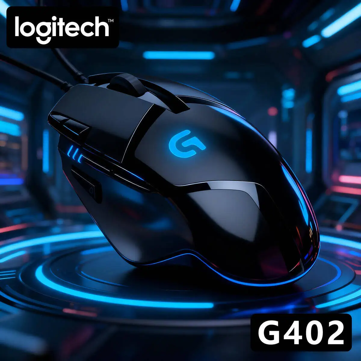 

Проводная мышь Logitech G402, киберспортивная игра, посвященная редактируемым макрокомпьютером, настольным ноутбуком, ест курицы CSGO