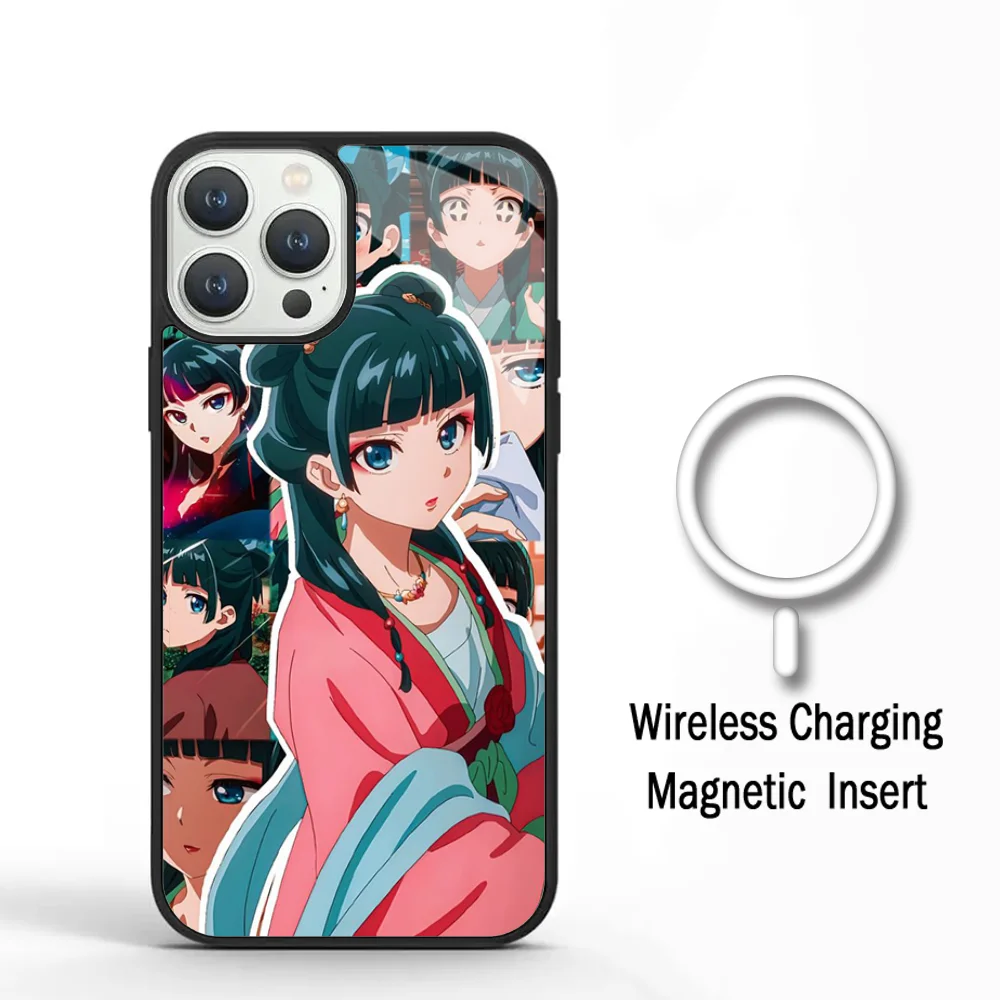 The Apothecary Diaries Phone Case For IPhone 11 12 13 14 15 Plus Pro Max Mirror Acrylic Cover For Magsafe Wireless Charging