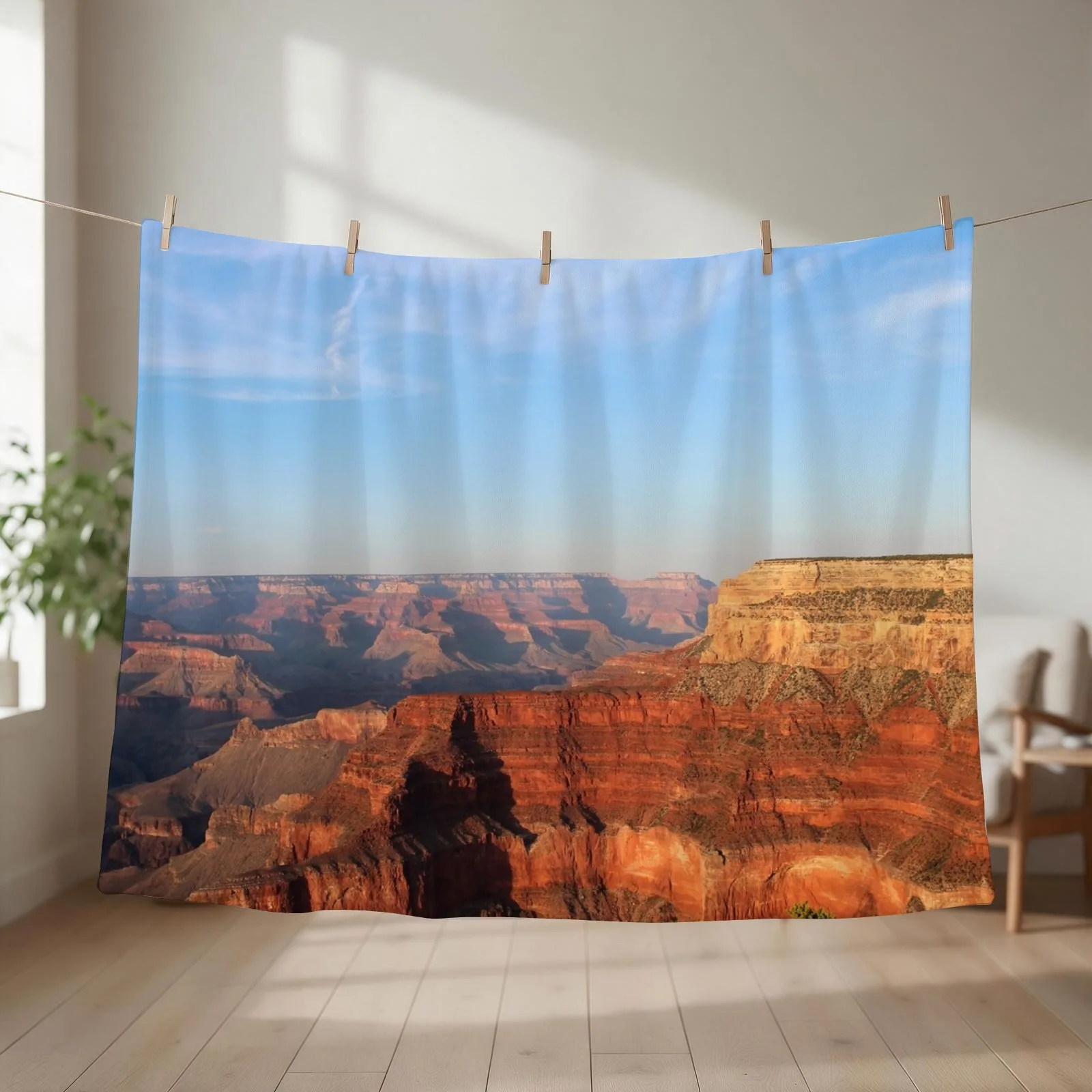 Grand Canyon South Rim Sunset Throw Blanket Stuffeds Decorative Sofas Luxury Designer Picnic Blankets