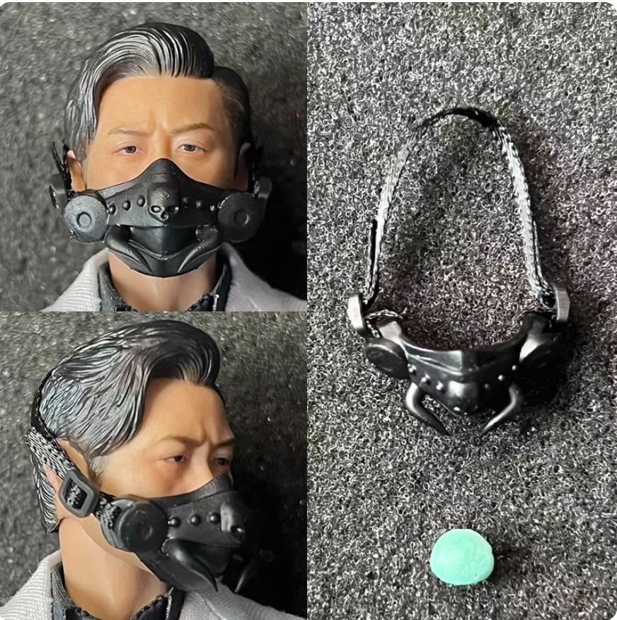 YYDS 1/12 accessoires de poupée soldat, bouclier facial en caoutchouc souple, modèle de jouet adapté à une figurine d'action de 6 pouces Fang Datou HASUKI, Etc., corps en Stock