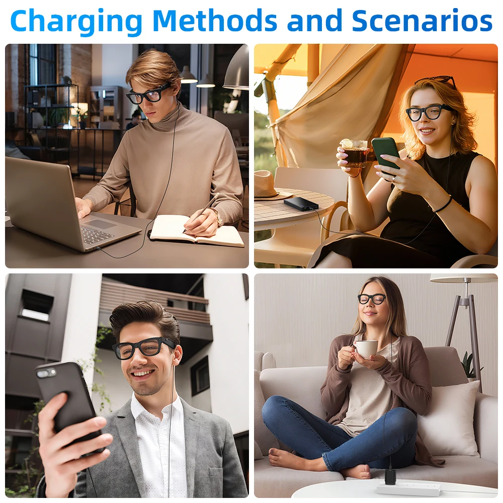 Kabel magnetyczny Hibloks do ładowania okularów Ray-Ban Meta Wayfarer Skyler Headliner (GEN1 GEN2) i okularów Oakley HSTN, akcesoria do okularów