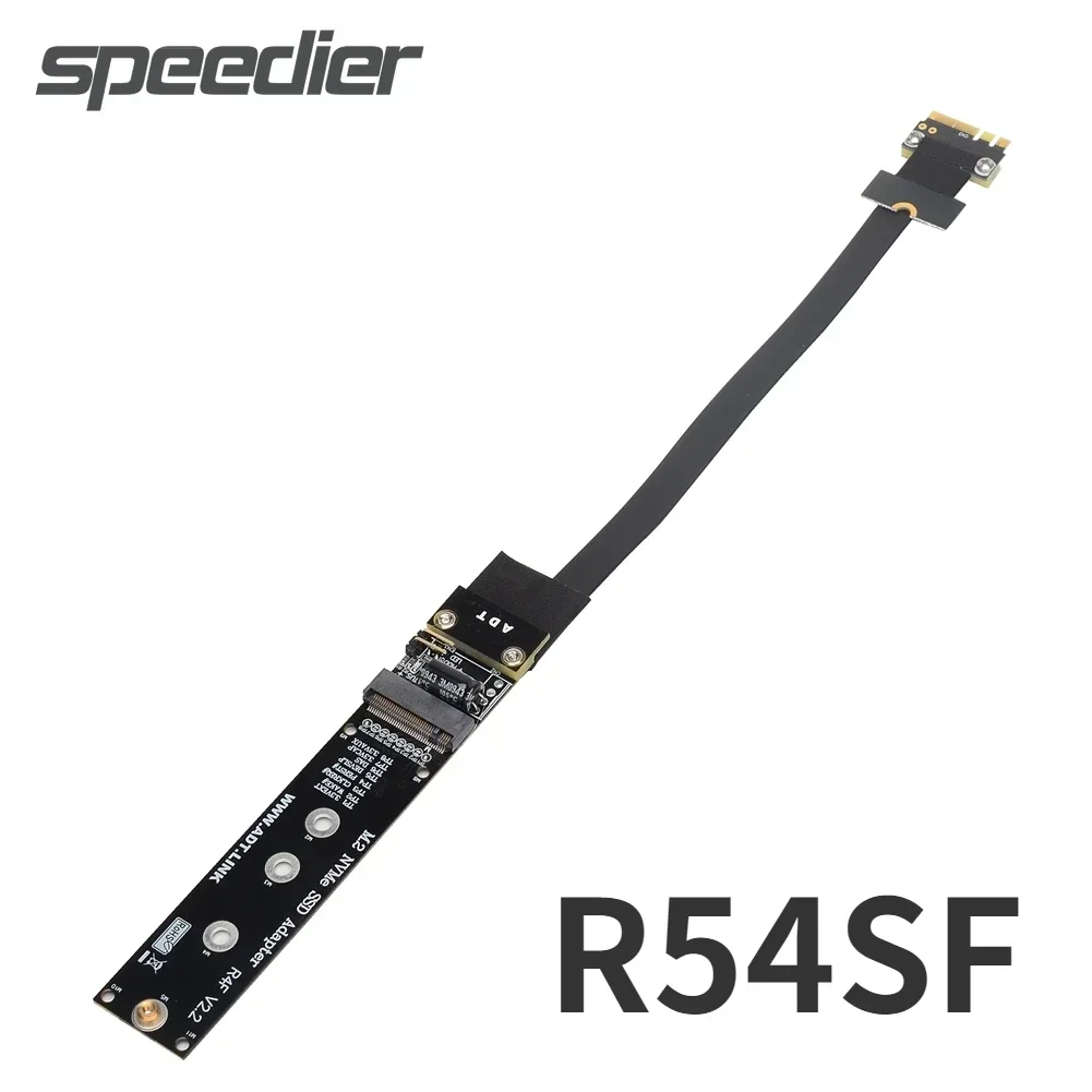 ADT New M.2 WiFi do M.2 NVME Adapter do kart rozszerzających PCIe 3.0x1 pełna prędkość 8 G/s GPU M2 SSD. E klucz do M-klawisza przedłużacza płyty głównej