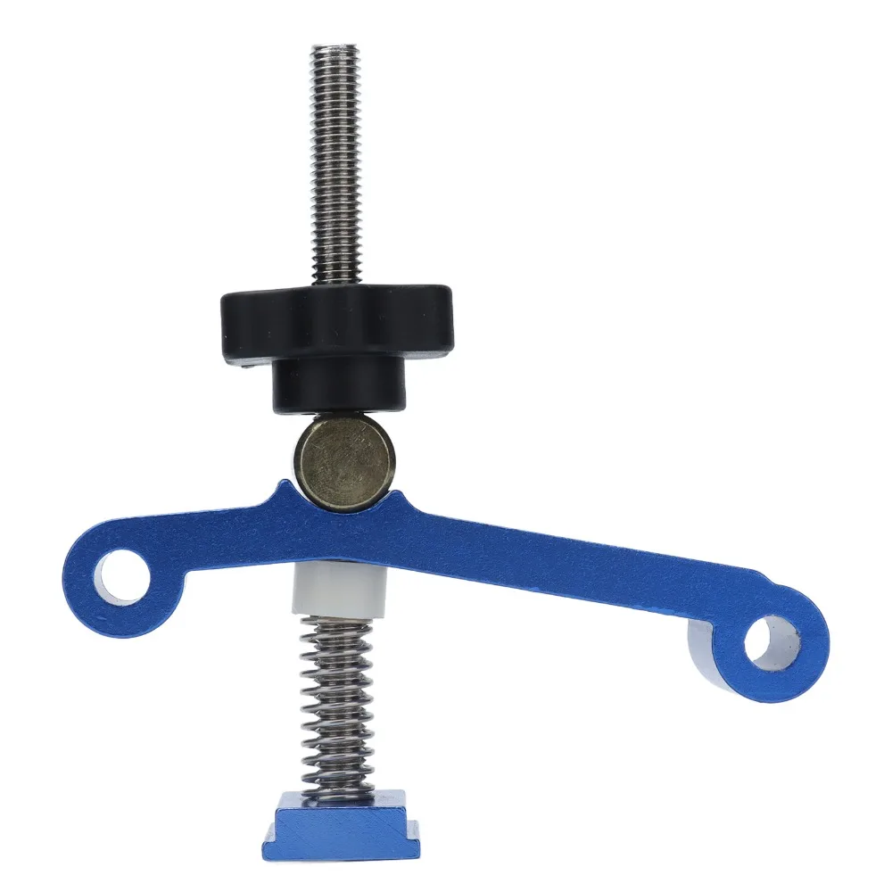 Aluminum Alloy T Track Clamps Blue 30mm 40mm Aluminum Extrusion CNC Router Clamps M8 Toggle Clamp Spring Nut