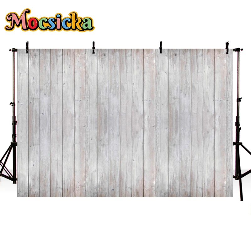 Mocsicka Photography Background White Arch Wooden Door Floral Adult Wedding Maternity Portrait Decor Backdrop Photo Studio