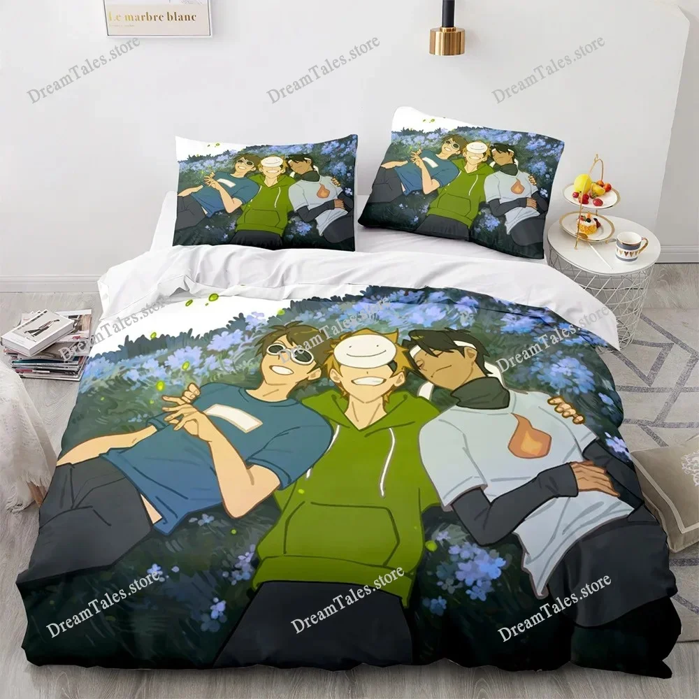 3D Printed Cartoon GeorgeNotFound Bedding Set Dream Merch Ranboo Duvet Cover Double Twin Full Queen King Adult Kids Quilt Cover