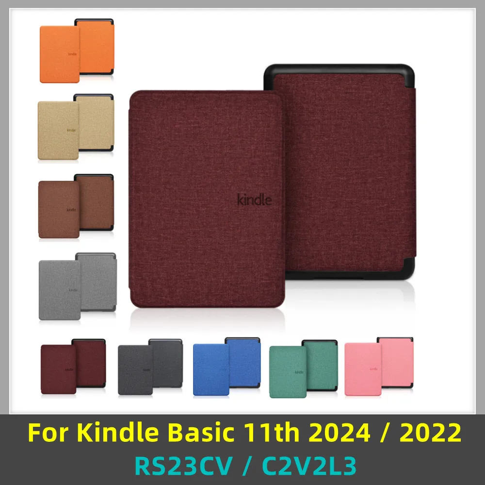 

Легкий магнитный смарт-чехол для A mazon New Kindle Basic 11th 2024 6 дюймов RS23CV 2022 Release 6-дюймовый C2V2L3 Чехол для электронной книги