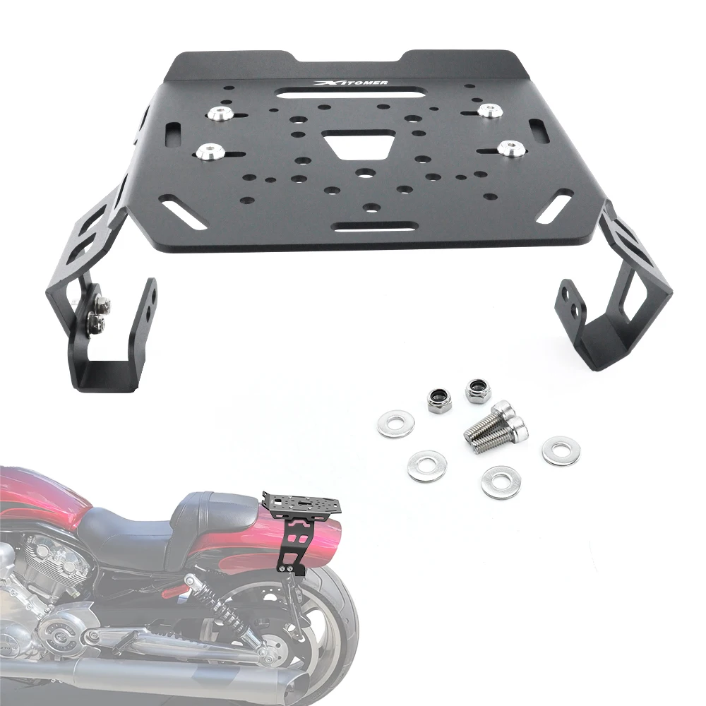 

Fit For Harley Davidson V-ROD 2012-2014 2015 2016 2017 Motorcycle Rear Luggage Rack Carrier Case Top Box Support Holder Bracket