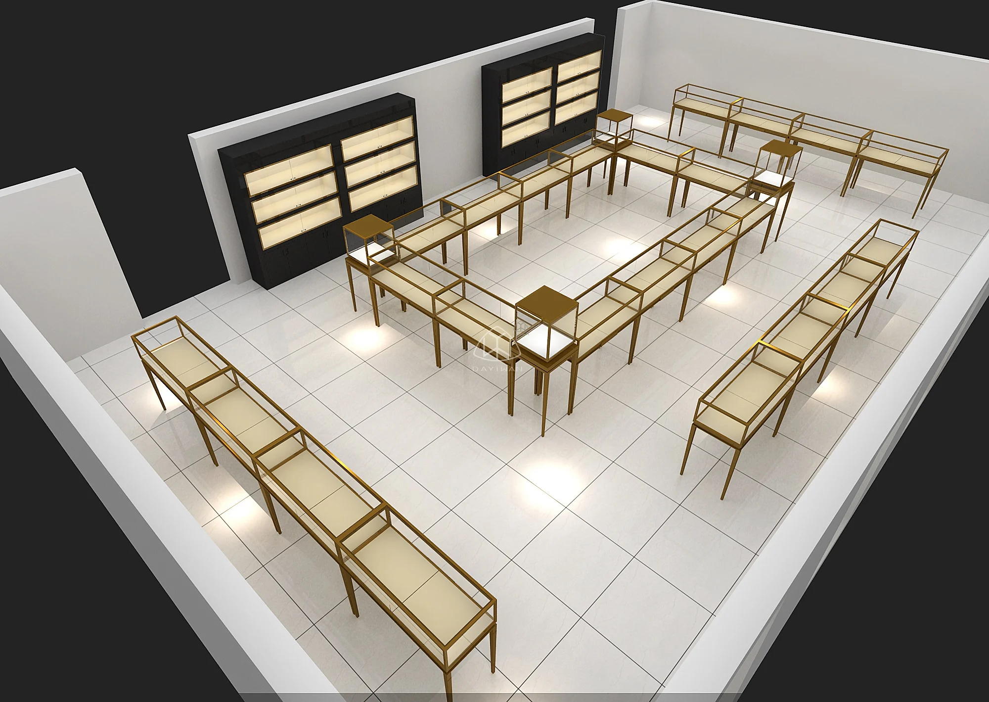 11 Wood Glass Showcase Fashion Jewelry Shop Display Decoration Vitrine  Bijouterie Smart Watch Display Showcase