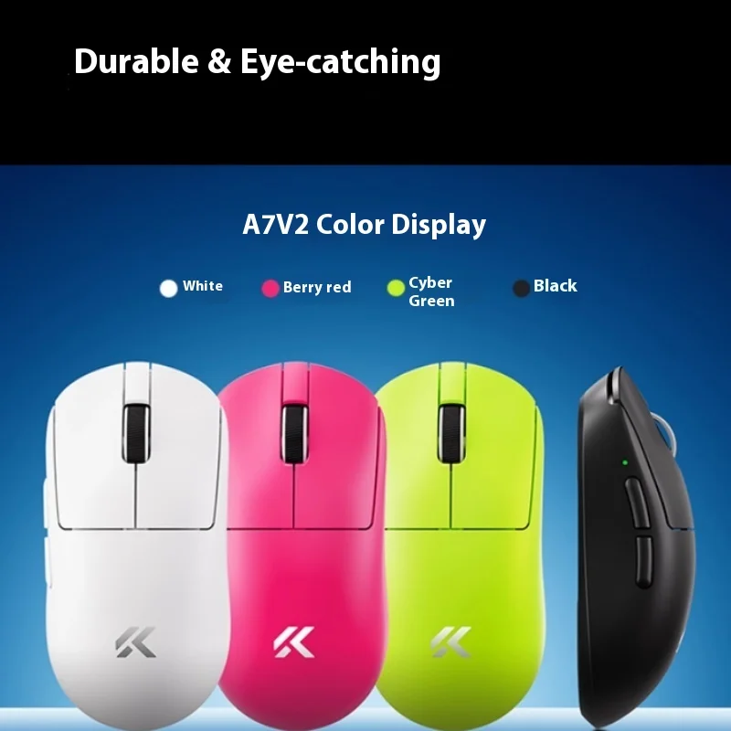 

Игровая мышь MCHOSE A7 V2 Сверхлегкая профессиональная беспроводная Bluetooth с тремя режимами для компьютера и офиса Мыши и клавиатуры