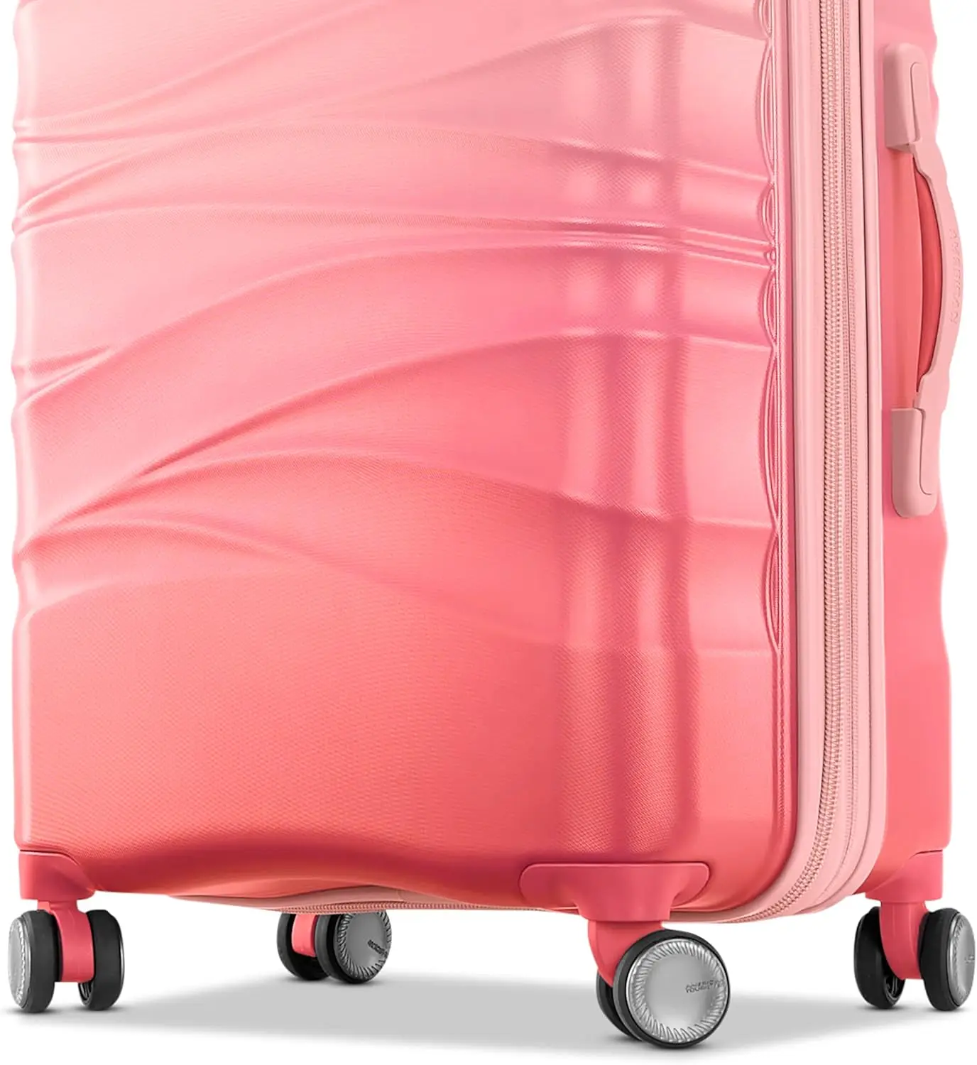 Cascade Hardside Luggage With Spinner Wheels, 2Pc Set 20/24, Dynamic Pink