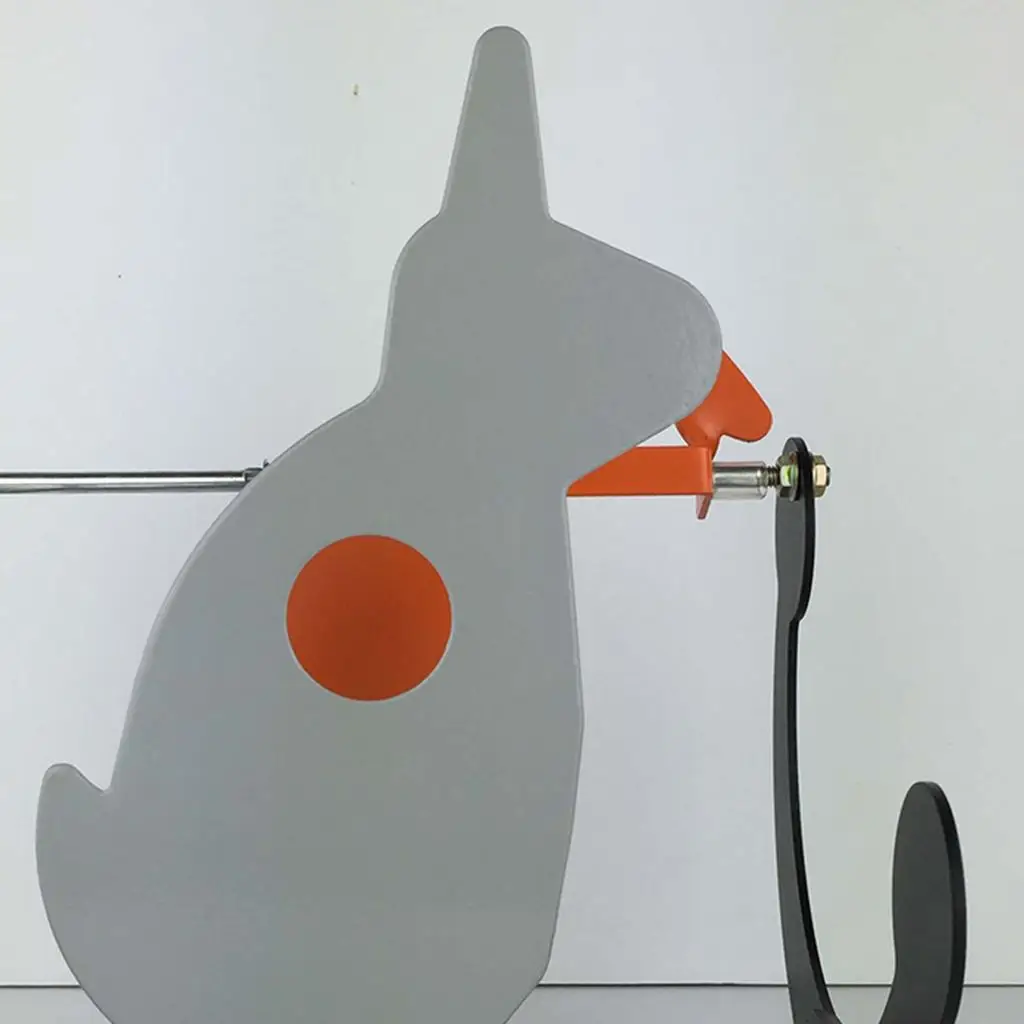 

Shooting Practice Tumbler Target 3.5mm Stainless Steel Swinging Rabbit Shape Plate for Outdoor Training