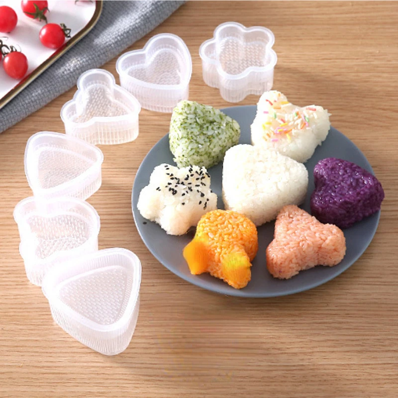 Küche Sushi Hersteller Onigiris Form Dreieck Sushi Form Nori Onigiri Reis Shaper Kinder Reis Formen japanische Bento-Maschine