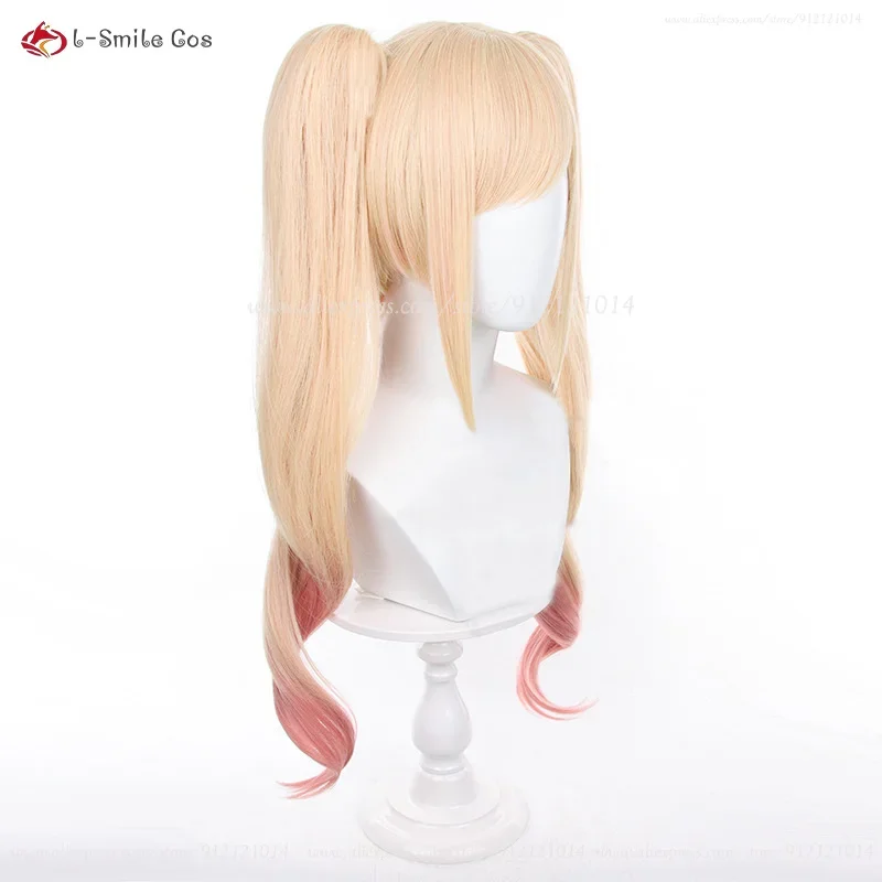 Anime cos cosplay cameriera kitgawa Marin kittawa parrucca cosplay parrucca coda di cavallo rosa bionda parrucca sintetica resistente al calore