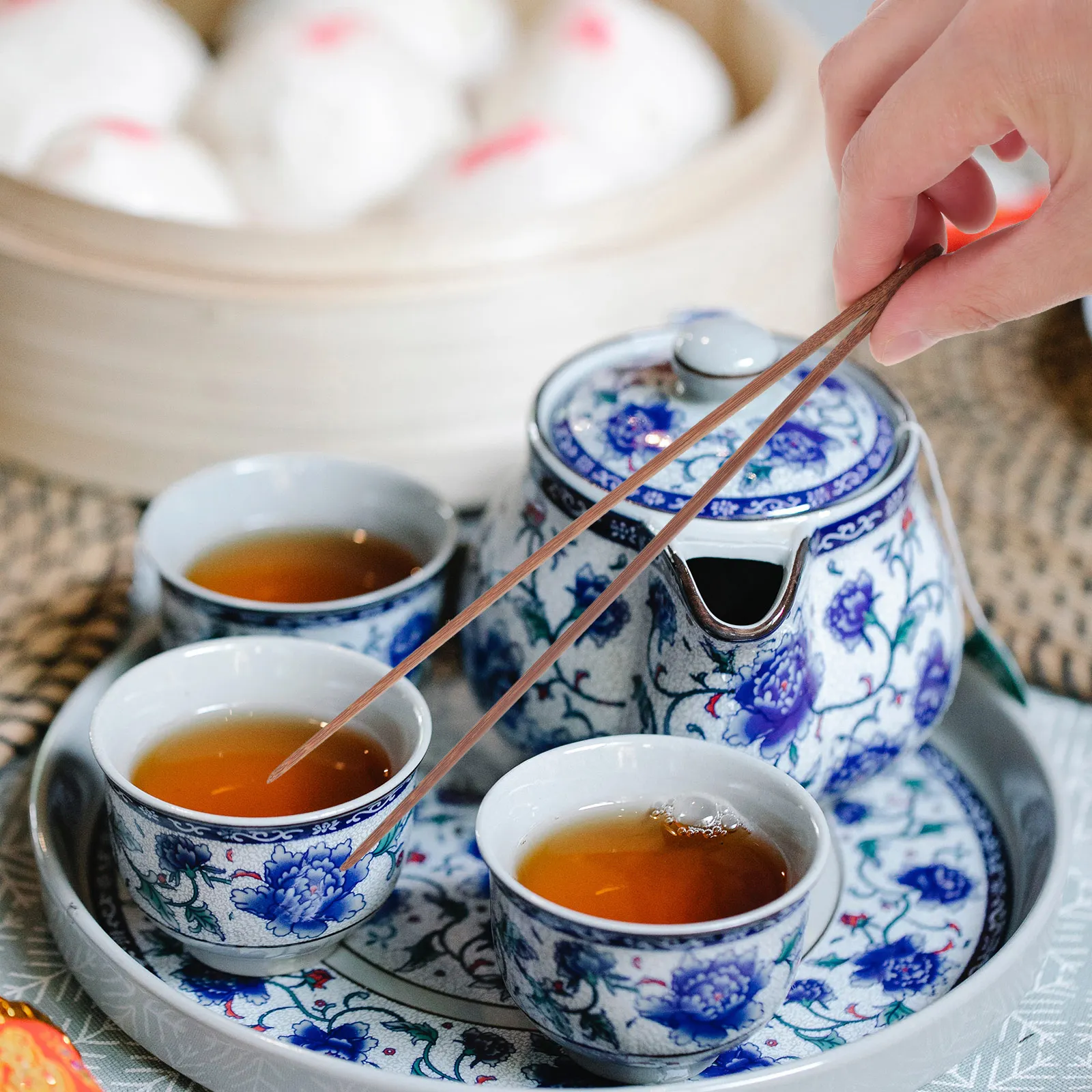 

1Pcs Bamboo Tea Ceremony Clip Eco-Friendly Non-Slip Handle Kitchen Tong for Tea Vegetables Steak Bbq Buffet Serving Food Cooking