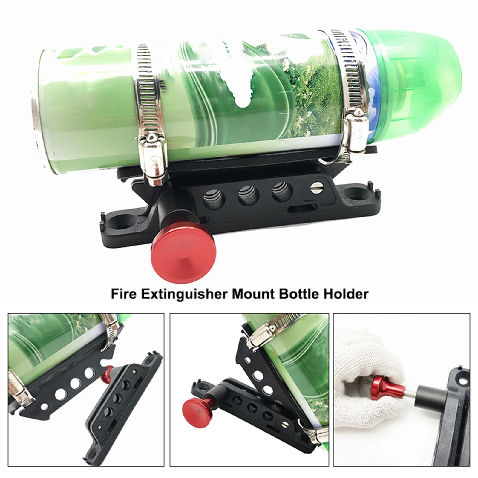 Multi Fit Adjustable Mount Kit Universal Car Bracket Quick Release Bottle Holder for Offroad UTV Roll Bar Setups