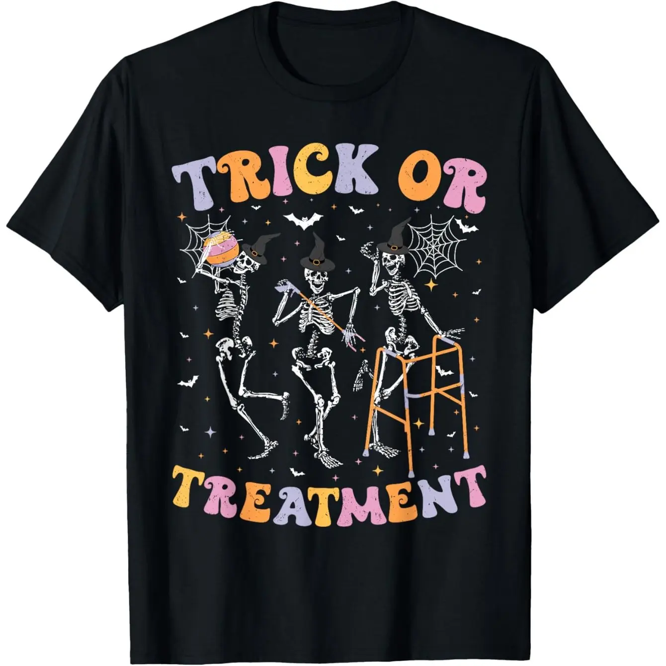 Halloween Graphic Print Summer Autumn Winter Men's and Women's Short Sleeved T-shirts Casual Loose Outdoor Street Fashion