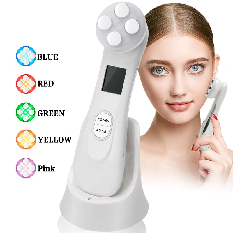 LED Photon RF Skin Lifting Machine EMS Mesotherapy Electroporation Radio Frequency Rejuvenation Device Wrinkle Remover