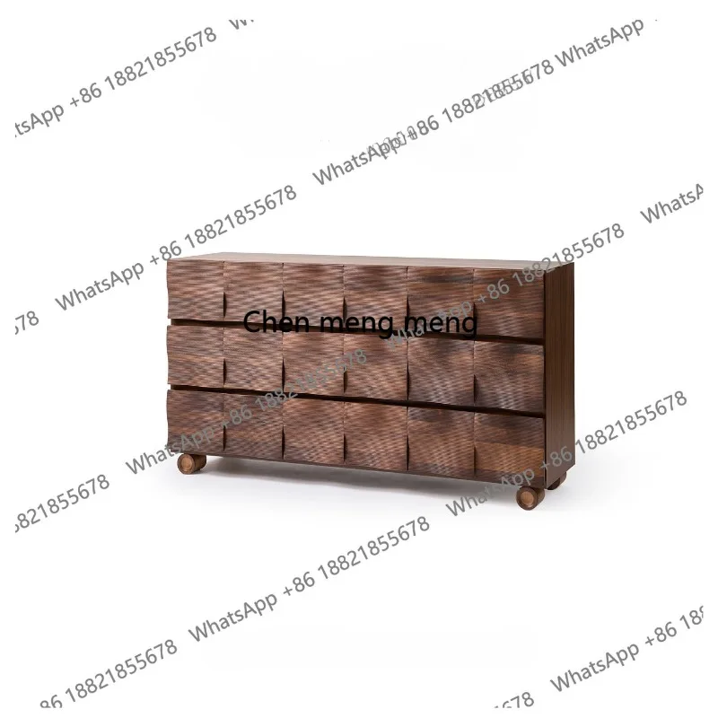 

Minimalist solid wood dining side cabinet Modern simple living room home, locker