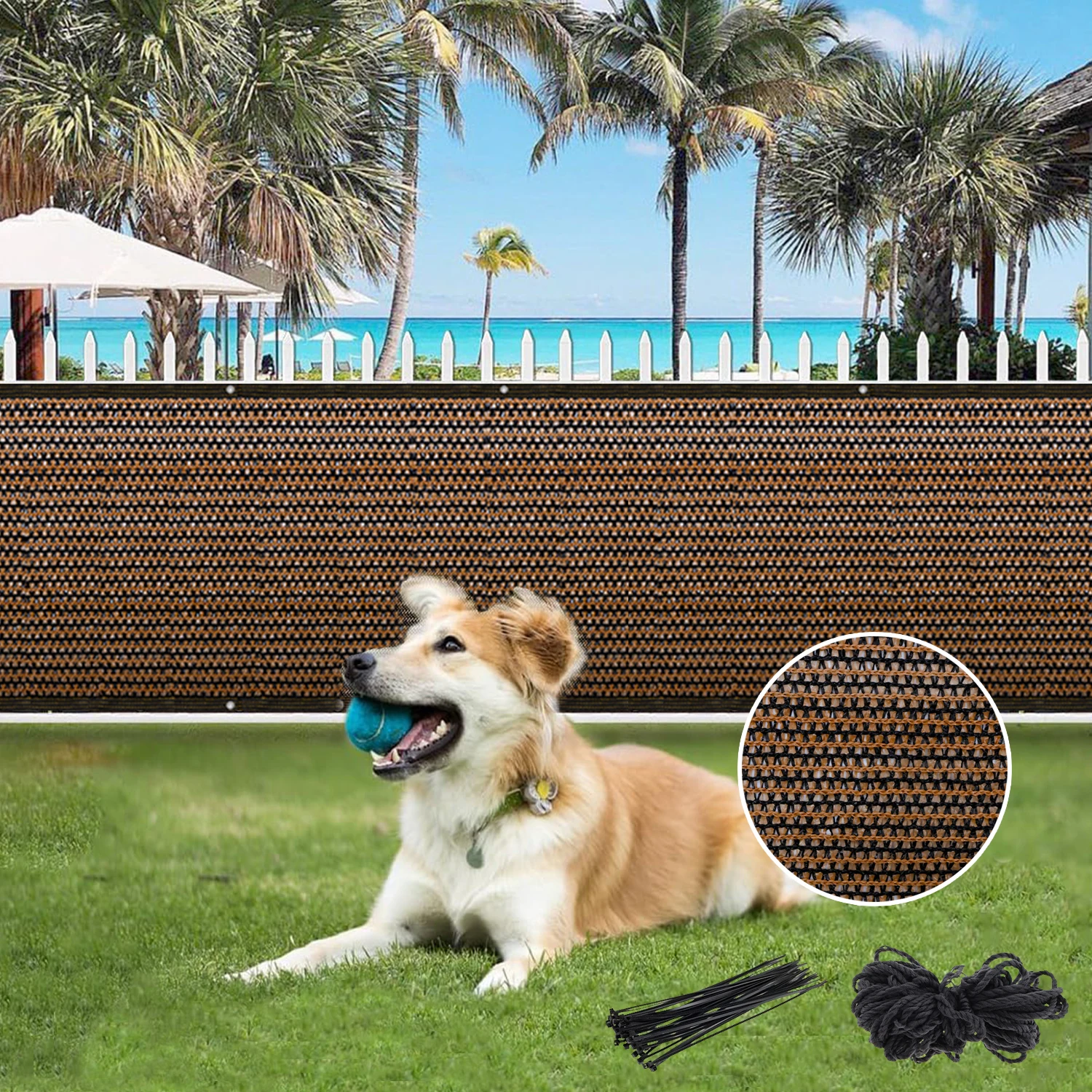 Shade Cloth Privacy Fence Screen Anti-Ultraviolet Shade Net Pergola Canopy Shade Sail Garden Fence Net Balcony Privacy Screen