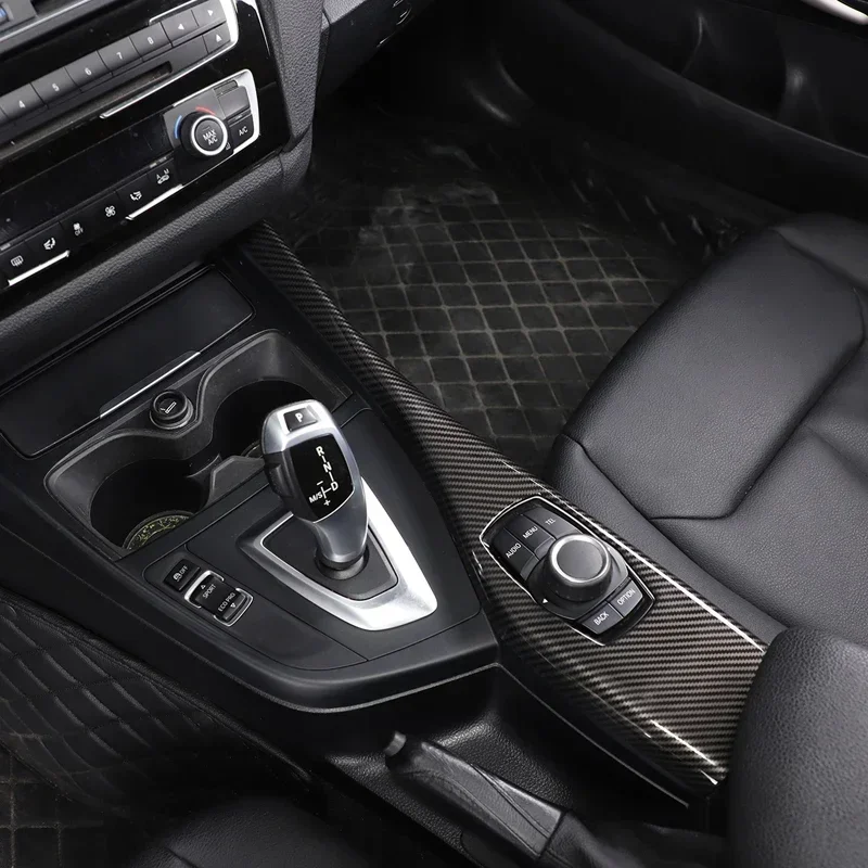 1Pcs ABS For BMW 1 2 Series F20 F21 F22 2012-2019 Car Center Console Multimedia Button Panel Cover Sticker Car Accessories LHD