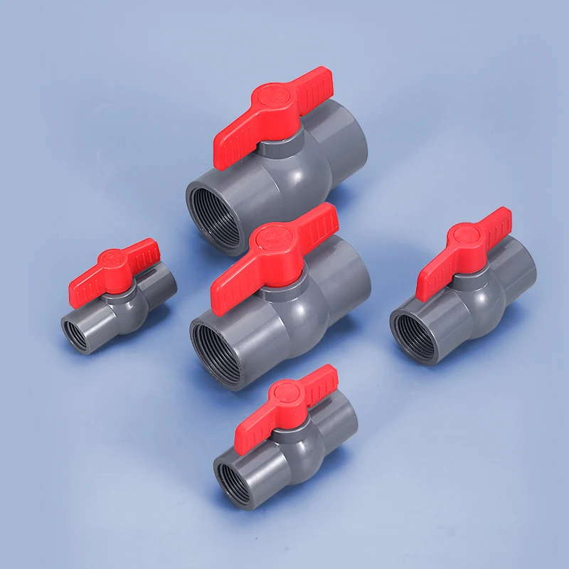 PVC ball valves gb feed pipe socket in the internal thread silk tooth thickening tons of switch valve barrel parts within 4/6