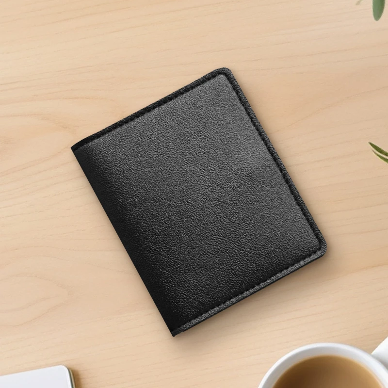 女性用人工皮革カードバッグ,超薄型,複数のスロット,レジャー用,クレジットカード用,無地,シンプル