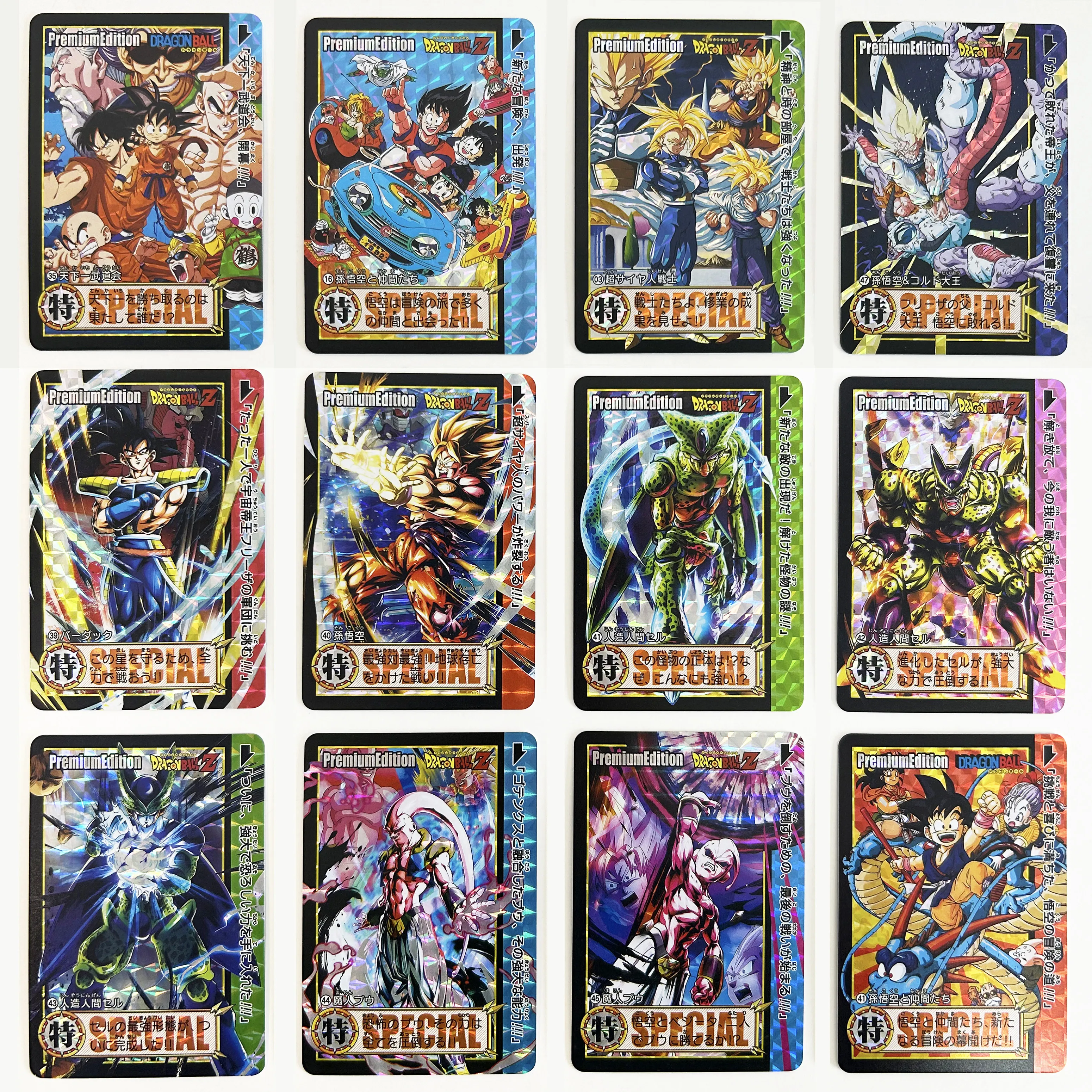 

DIY Self Control 54pcs/set Dragon Ball Kakarotto Collect Signature Trading Flash Card Anime Cartoon Gift