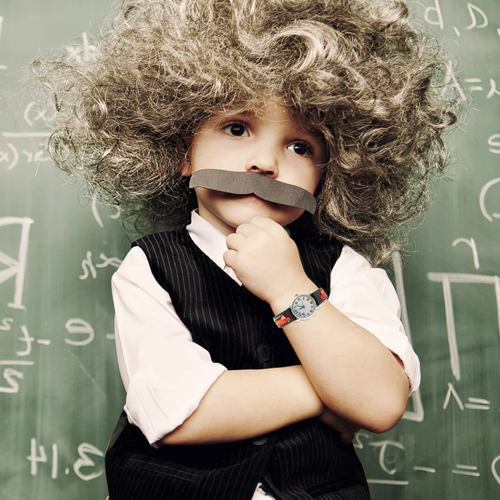 

Fire Fighting Truck Kids Watch Cartoon Design Adjustable Lightweight Waterproof Toddlers Wristwatch Kids Watch