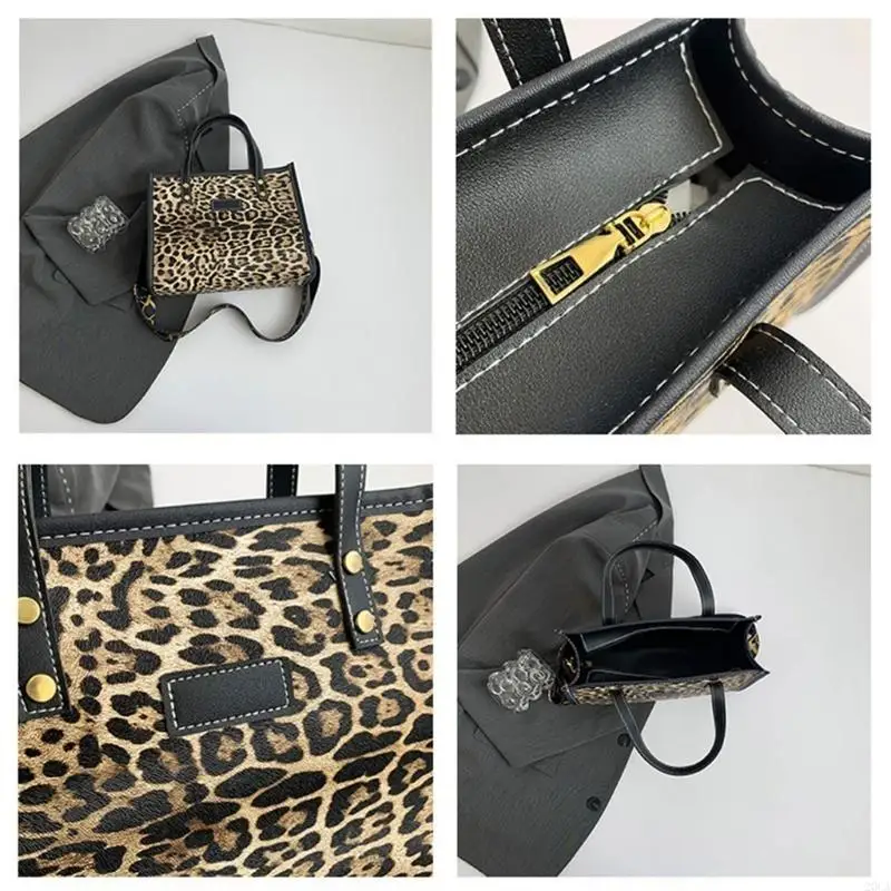 حقيبة كروسة من جلد النمر الحديثة Pu Pu Crossbody للنساء حقيبة الكتف مع حزام قابل للتعديل لأي مناسبة 20ca