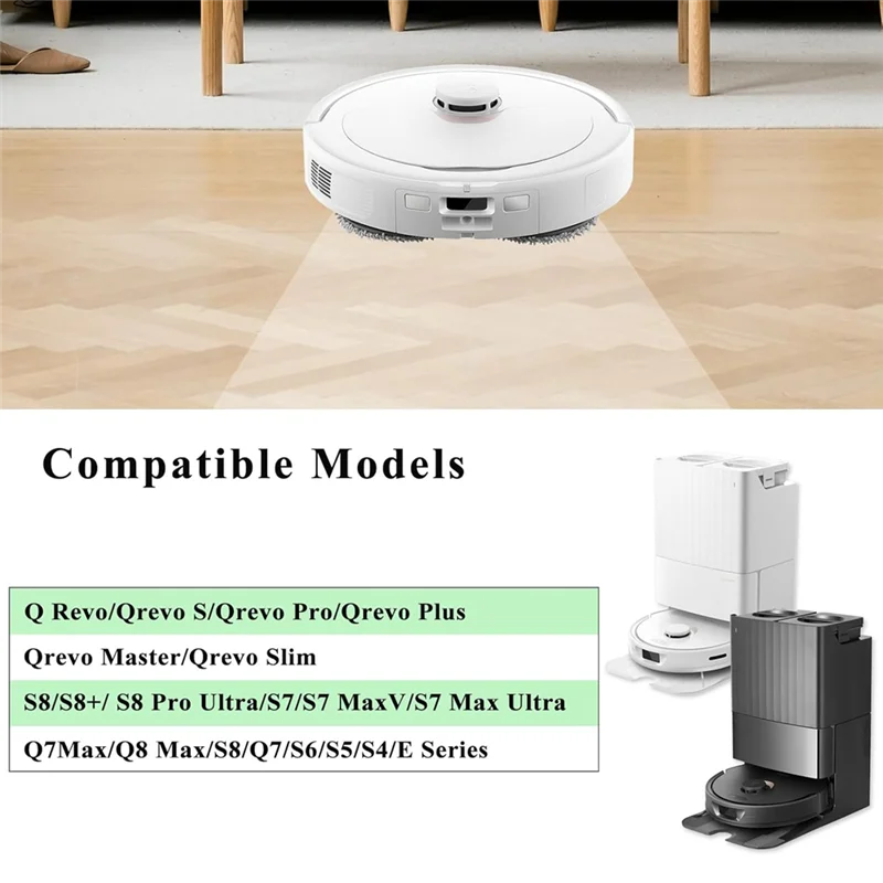 【Popular】escovas laterais de substituição para Roborock Q Revo, Qrevo S, Qrevo Pro, Qrevo Master, S8, S8+, S8 Pro Ultra, Q5, Q7 Vacuum Un