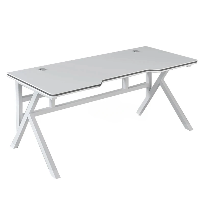 Nordic Manmade Board Computer Desk Office Furniture Bedroom Gaming Desk Simple Personality Household White Gamer Pc Table