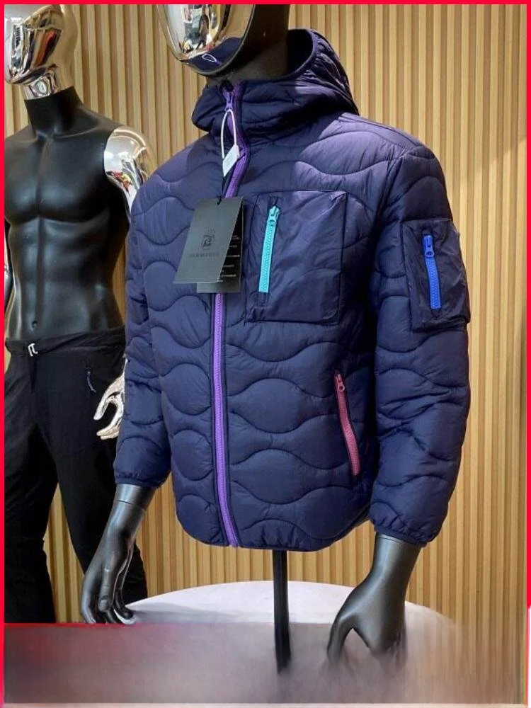 

Warmth Insulated Bread Jaet Outdoor ex Faionable Quilted Cotton Puffer Coat Zipper Hooded Long Sve Casual Sle