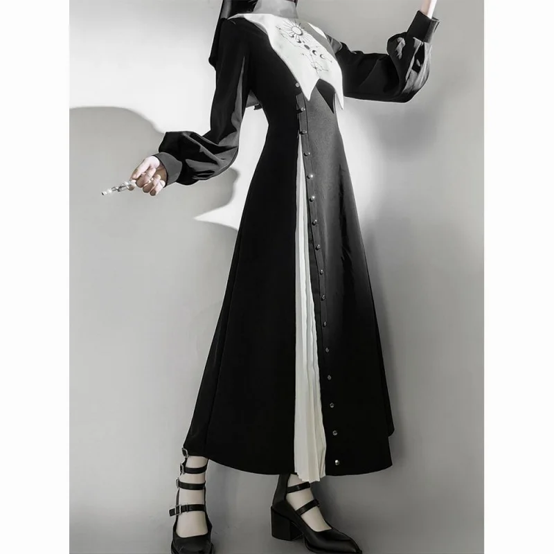 Long sleeve white maxi dress-AliExpress