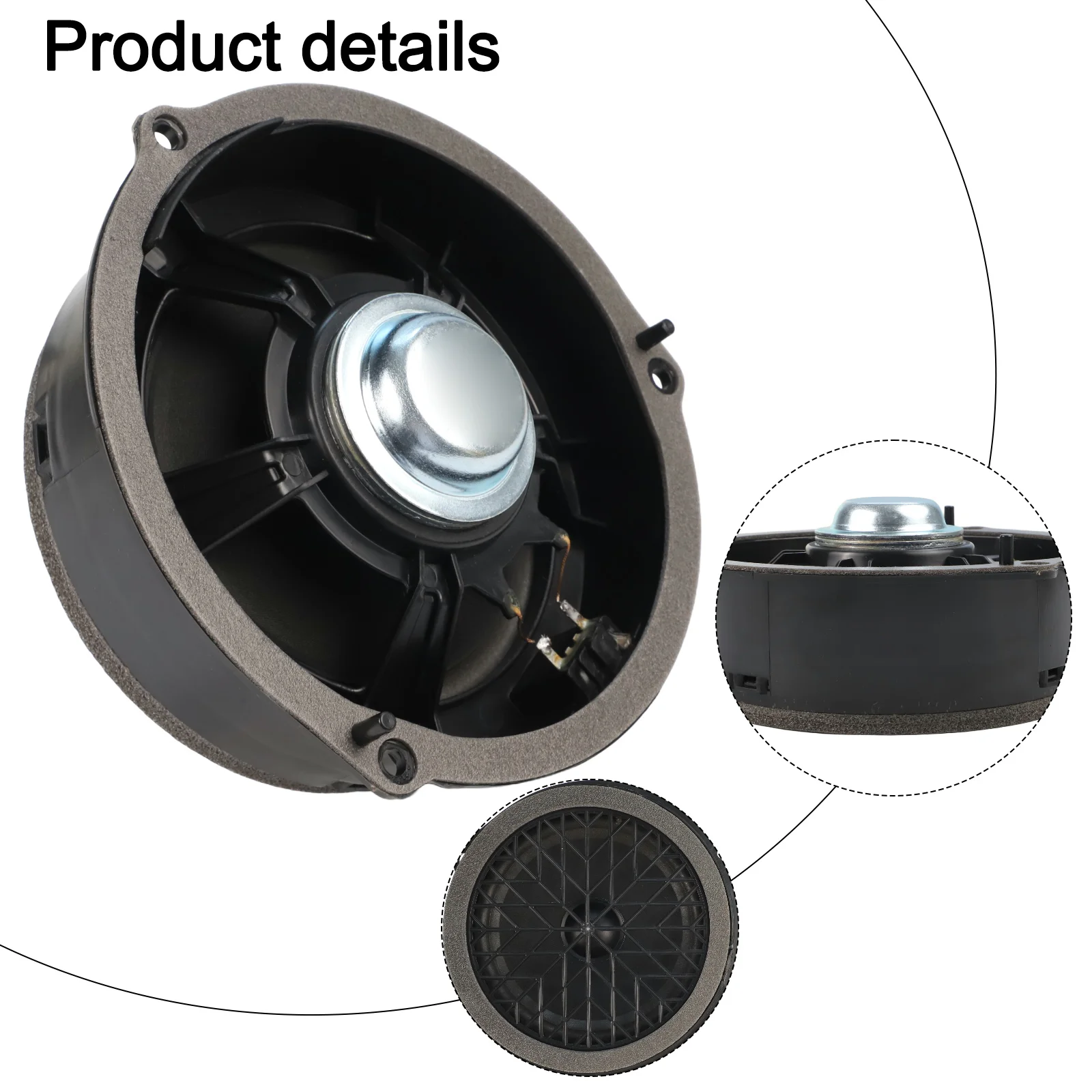 

A5 Sound System Sound Speaker ABS Material Easy Installation Non-deformation Feature Practical Use Vehicle Sound Enhancement