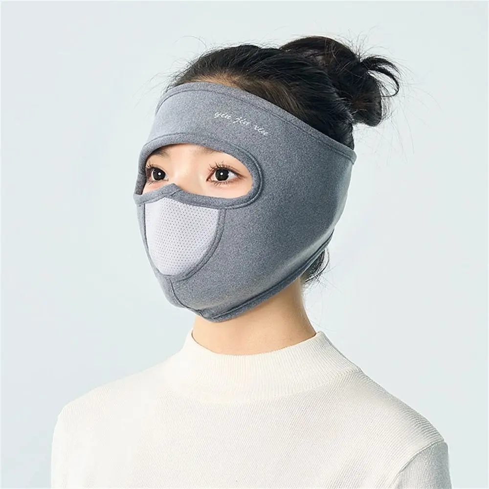 따뜻함 두꺼운 페이스 마스크 겨울 따뜻한 풀 페이스 페이스 실드 통기성 방풍 내한성 목 귀 보호 사이클링 스키