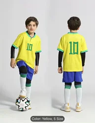 Children's sports suit boy girl Portuguese Fans shirt Training wear games rugby Football Shirt  Men Kids Child Sets Kit uniform