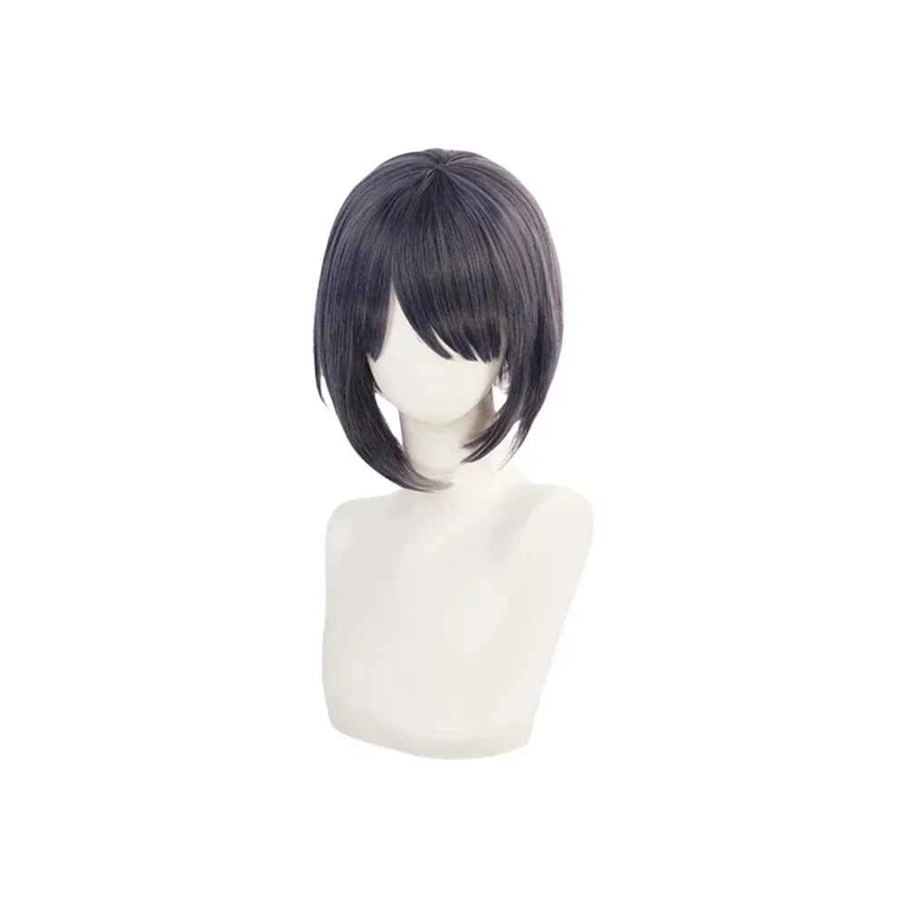 

Kujo Sara Cosplay Wigs Genshin Impact Short Blue Mix Anime Synthetic Hair Halloween Party Carnival Props