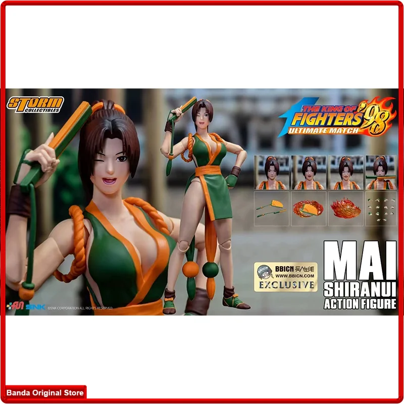 100% In Stock Original Storm Toys 1/12 Green Mai Shiranui Black Mai Shiranui The King Of Fighters '98 Ultimate Match Anime Toys