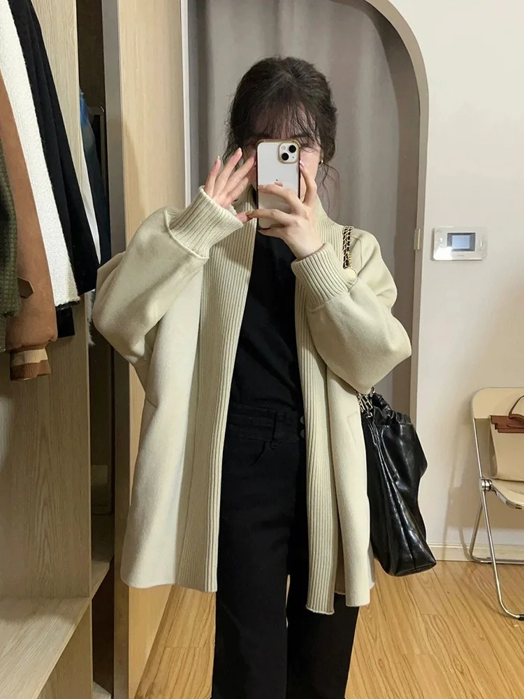 2023 New Autumn Winter New Cashmere cardigan women Knitted Cardigans fashion Coat