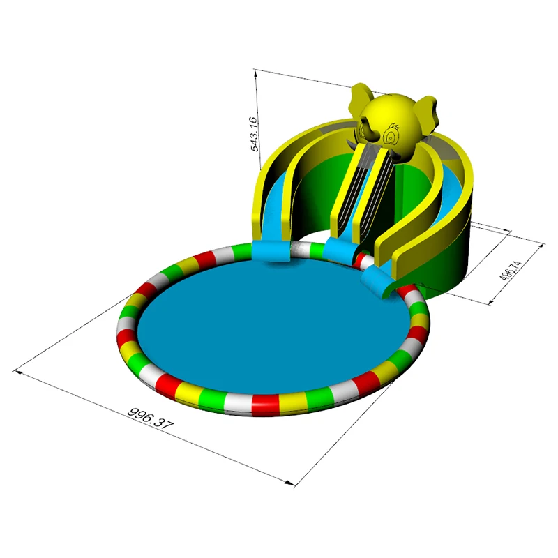！@Quality Assurance THL PVC Commercial Inflatable Park Bounce House Water Slide with Pool Water Park Games Custom Size & Color