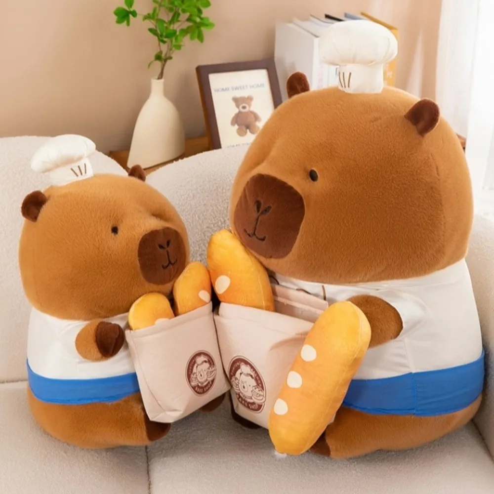 カピバラ-子供のためのぬいぐるみ,漫画のおもちゃ,柔らかいシミュレーション,ベーキング,カピバラ,ふわふわ