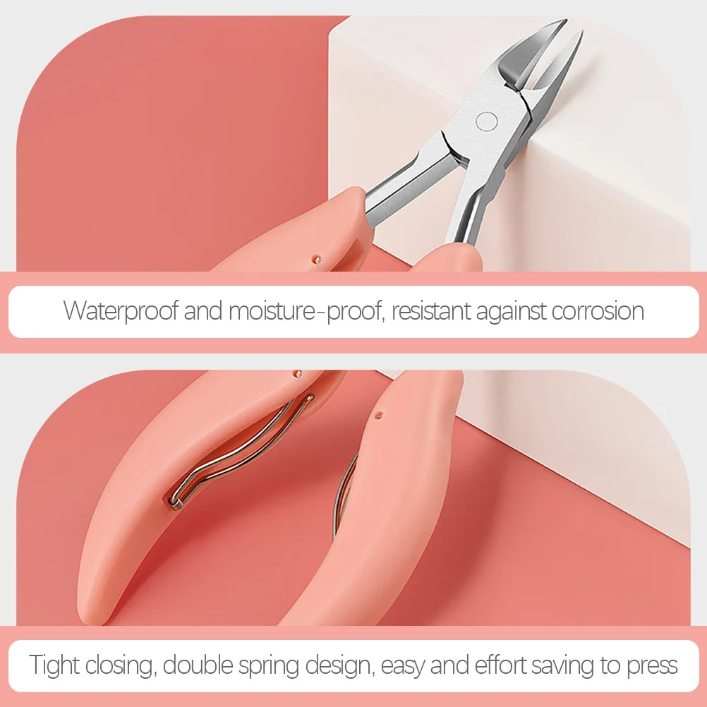 Obcinacz do skórek, obcinacz do paznokci z podwójną sprężyną, ergonomiczny przyrząd do pedicure i manicure, narzędzie do pielęgnacji paznokci, obcinacz do skórek, narzędzie do pedicure.