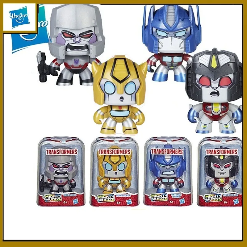 

Hasbro Original Transformers Anime Figure Mighty Muggs Face Changing Doll Action Figure Toys for Boys Girls Kids Gift