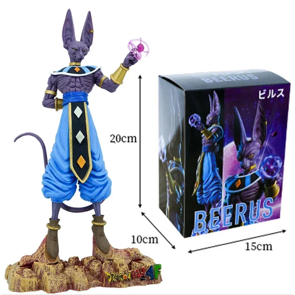 BANDAI In Stock 30cm Anime Dragon Ball Z Beerus Figure Super God of Destruction Figures Collection Model Toy For Children Gifts