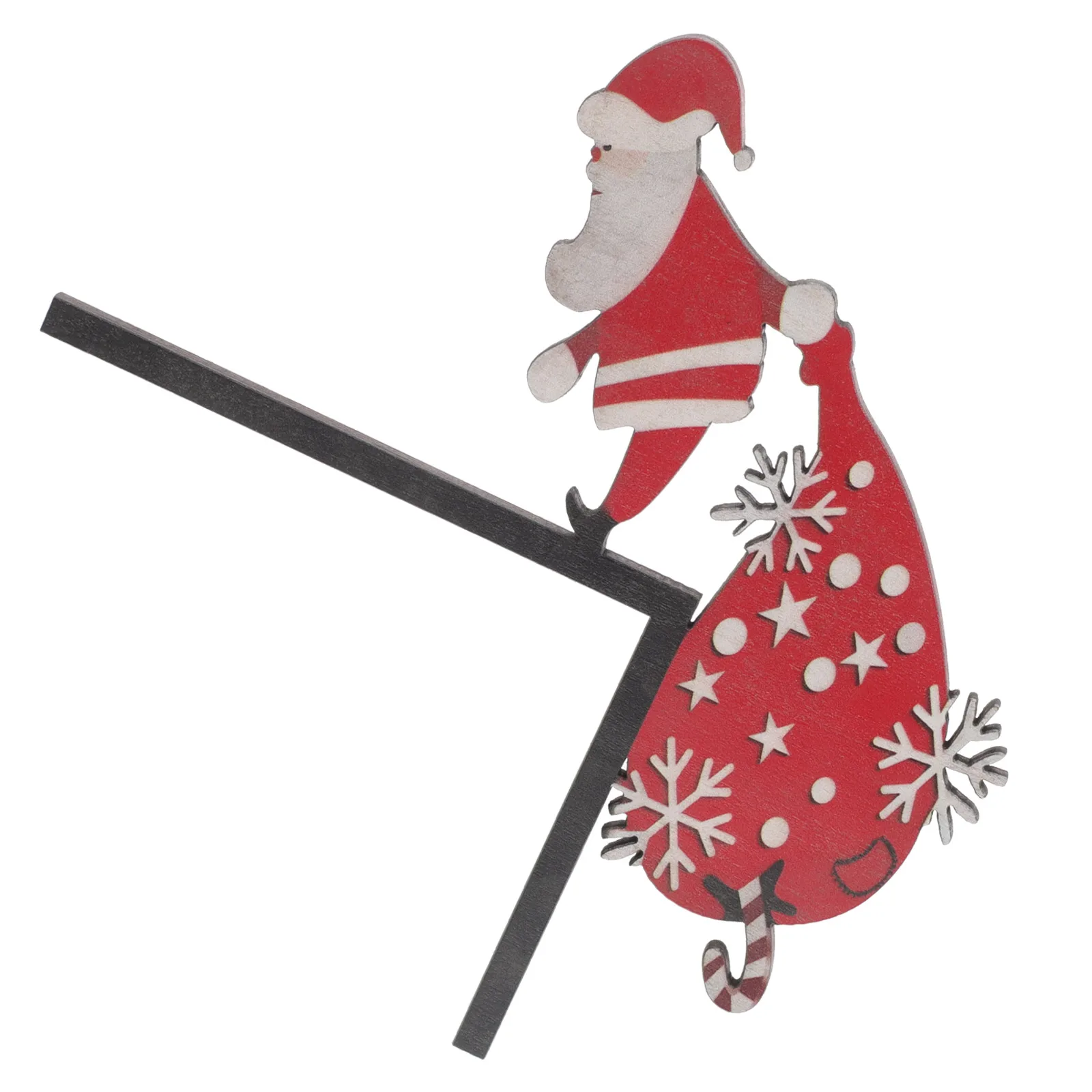 

Wooden Santa Claus Xmas Door Frame Corner Decoration Vibrant Holiday Door Frame Crafts Christmas Home Ornament