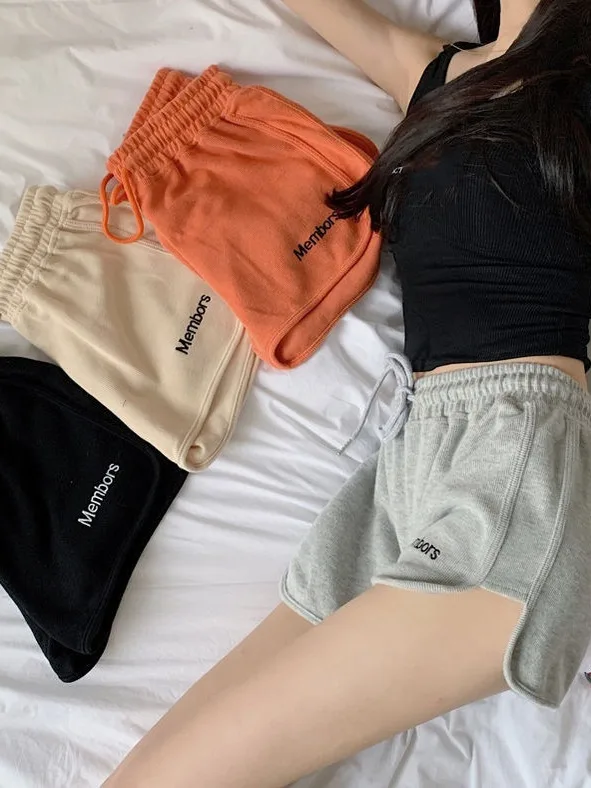 

Casual Sporty Shorts Women's Loose Home Sleepwear Outdoor Wear Summer New Style Street Fashion Asymmetric Wide Leg Pants