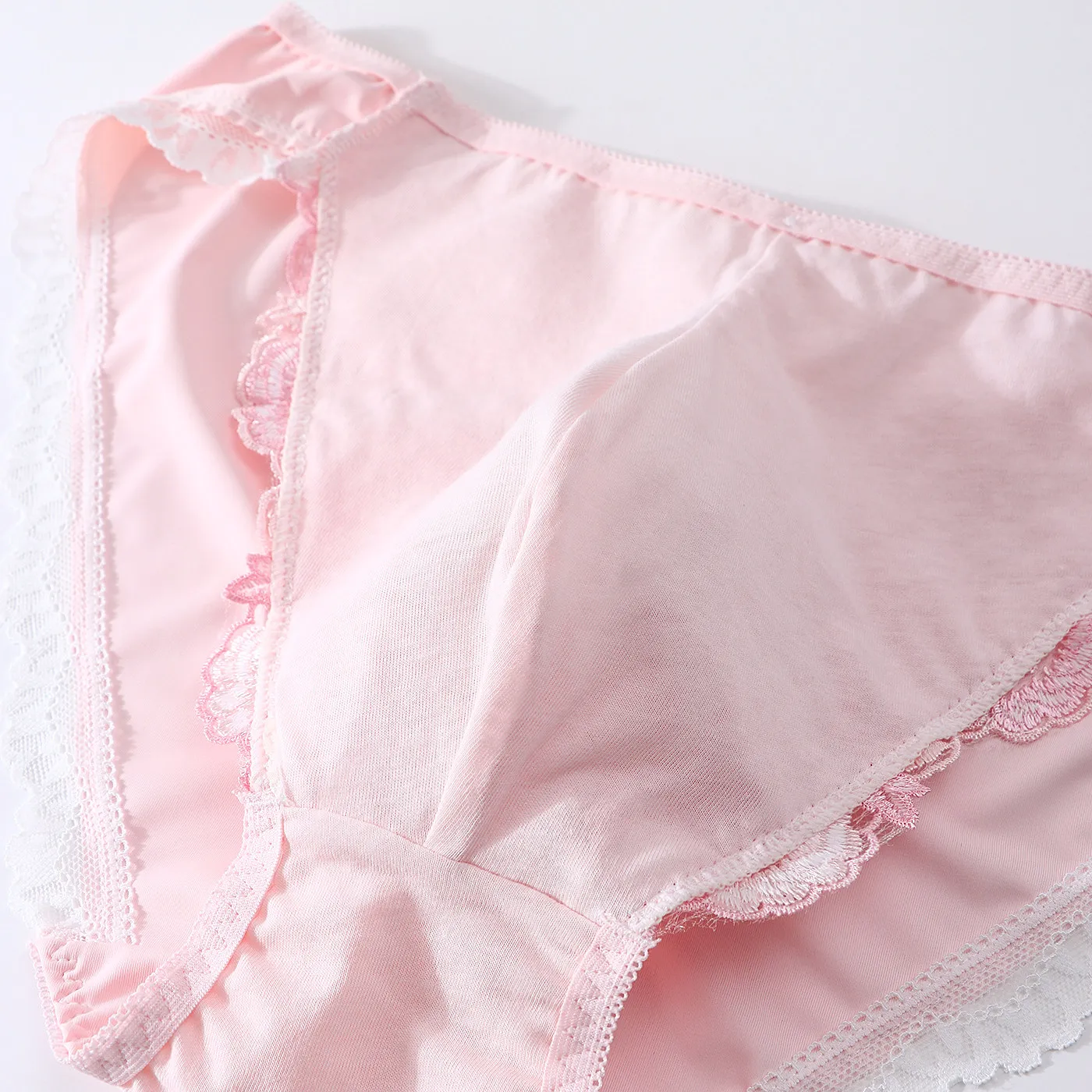 High Quality Man Lace Floral Embroidery Pink Panty Briefs Live Show Dance Costumes DJ CLub Bar BF Gifts Harajuku view 4