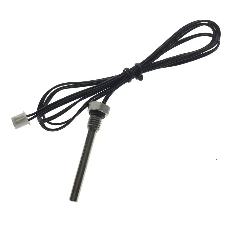10pcs Temperature Sensor M8*1.25*40MM Screw Thread   Probe Longer Resistance 10k 50K 100K B Value 3950/3435 L=1M  NTC Thermistor